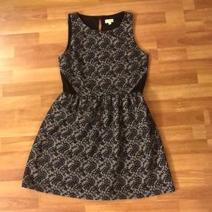 Maison Jules Grey Floral Dress
